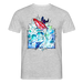 Kayak Spirit Männer Bio-T-Shirt mit V-Ausschnitt von Stanley & Stella - Grau meliert