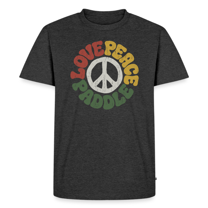 Paddlers for peace Männer Premium T-Shirt - Anthrazit meliert