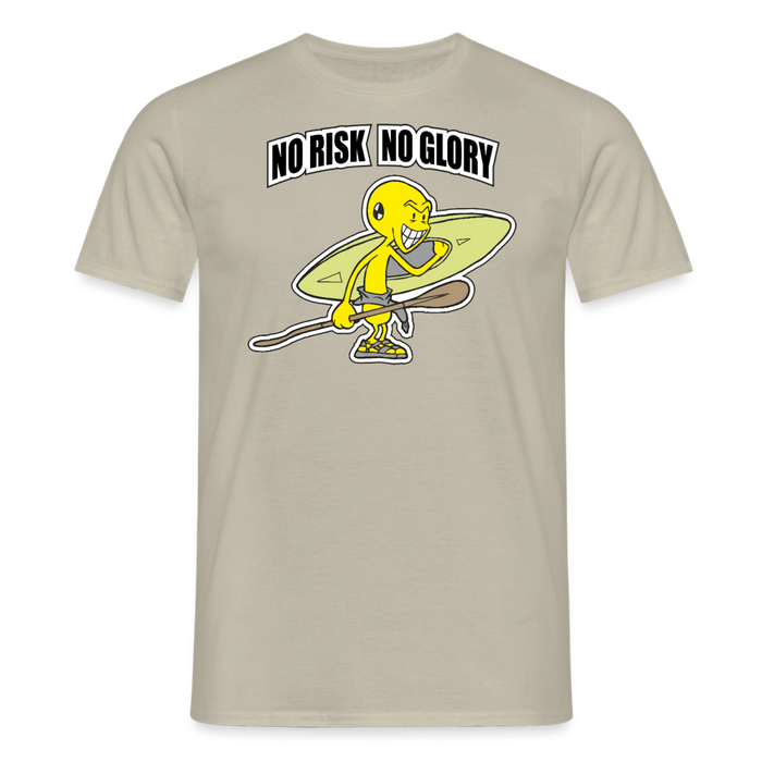 No risk no glory T-Shirt - sand beige