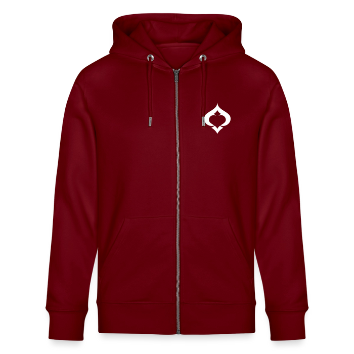 Men's Premium Hooded Logo Jacket - Burgunderrot