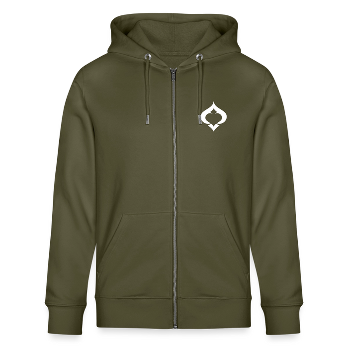 Men's Premium Hooded Logo Jacket - Khaki