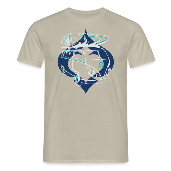 On the road to the river T-Shirt - sand beige