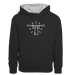 Paddle Maniac Teenager Kontrast-Hoodie - Schwarz/Grau meliert