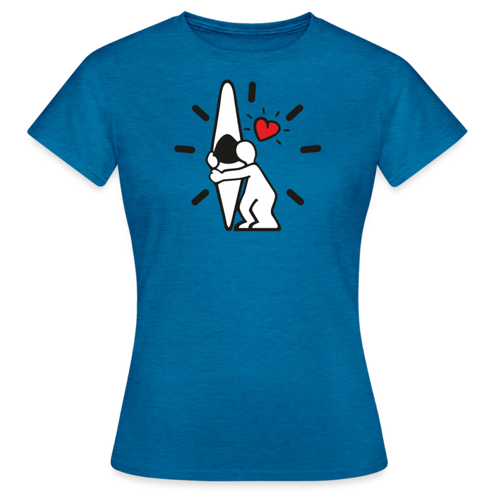 Women's T-Shirt Have you hugged your kayak today? - antique blue sapphire heather