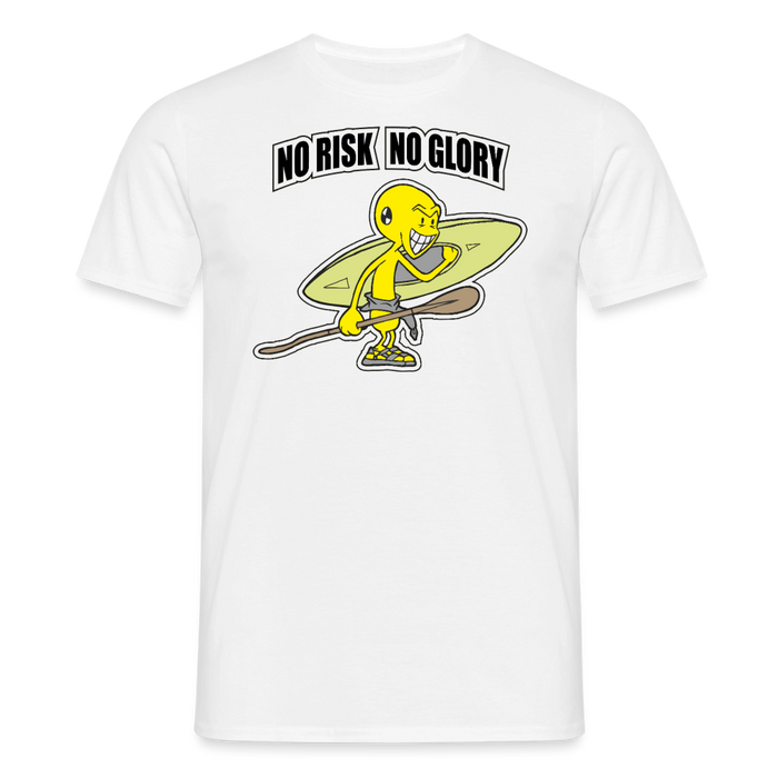 No risk no glory T-Shirt - white