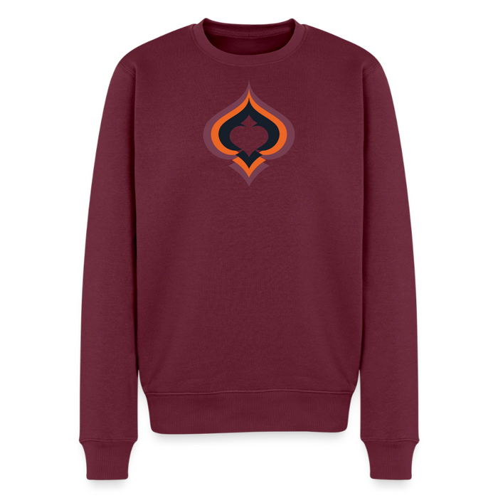 Logo  Pullover - Burgunderrot