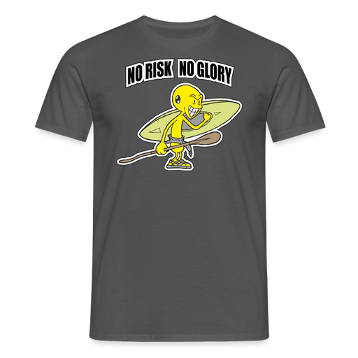 No risk no glory T-Shirt - charcoal grey
