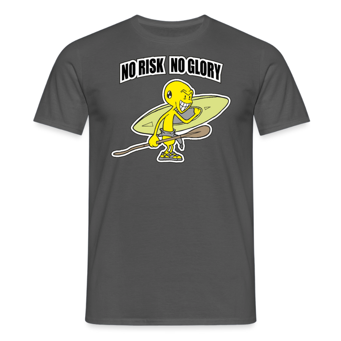 No risk no glory T-Shirt - charcoal grey