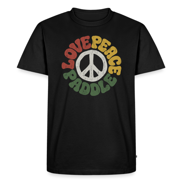 Paddlers for peace Männer Premium T-Shirt - Schwarz