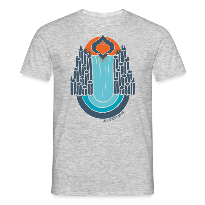 Where you find us T-Shirt - heather grey