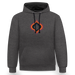 Spade Raute Kontrast-Hoodie - Anthrazit/Schwarz