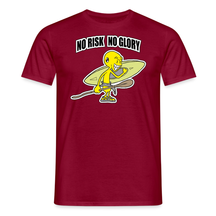 No risk no glory T-Shirt - brick red