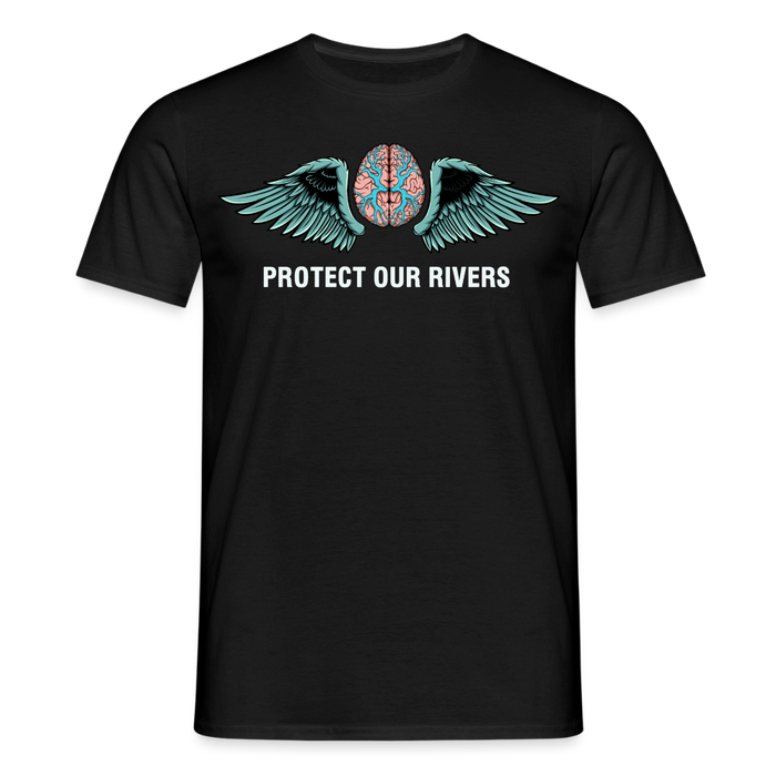 Protect our rivers T-Shirt - black