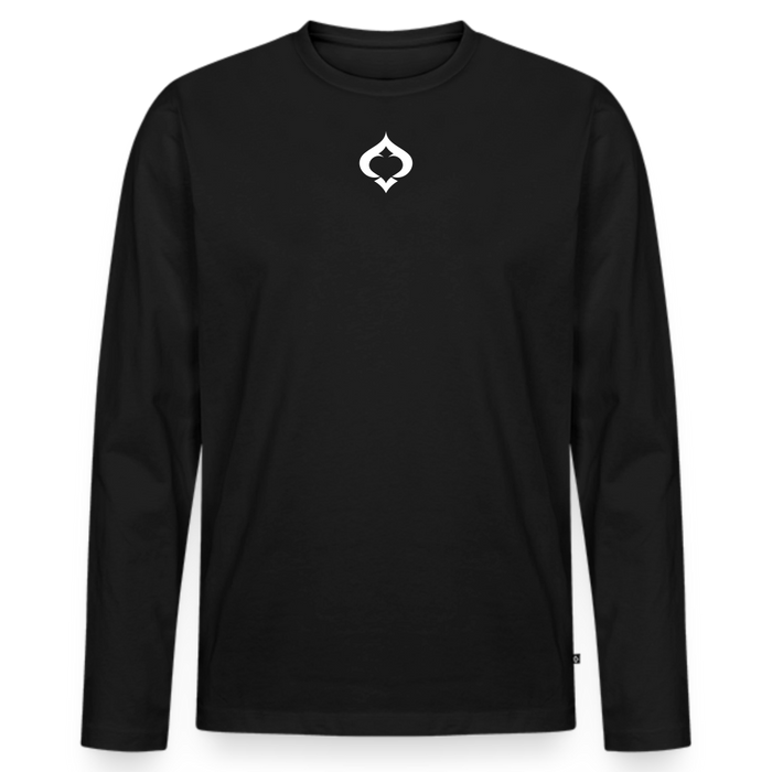 Spade Logo Premium Organic Long Sleeve Shirt - black