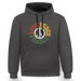 Paddlers for Peace Kontrast-Hoodie - Anthrazit/Schwarz
