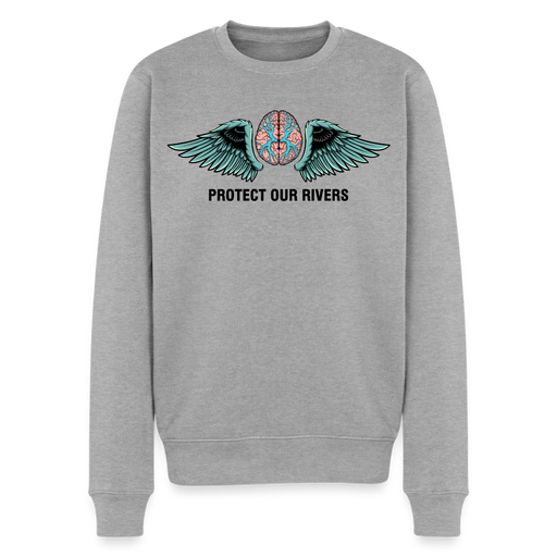 Men’s Premium Sweatshirt Protect our rivers - heather grey