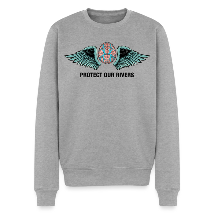 Men’s Premium Sweatshirt Protect our rivers - heather grey