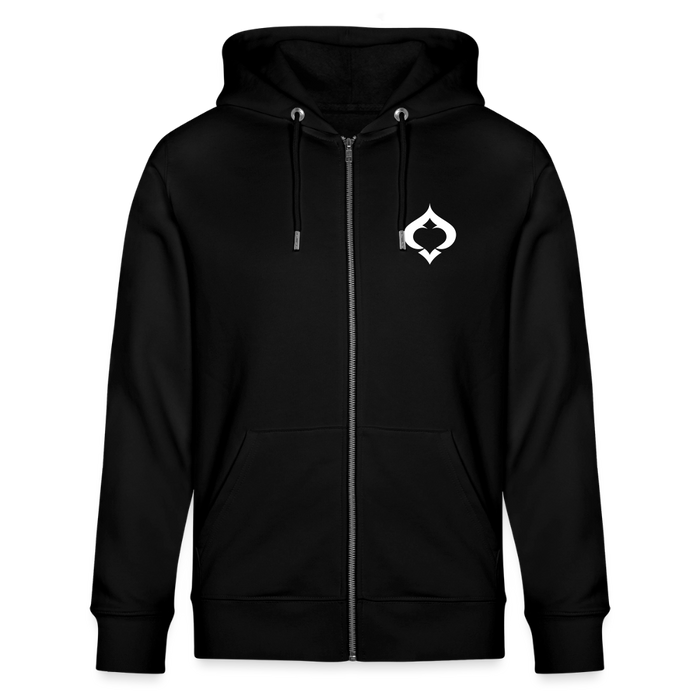 Men's Premium Hooded Logo Jacket - Schwarz