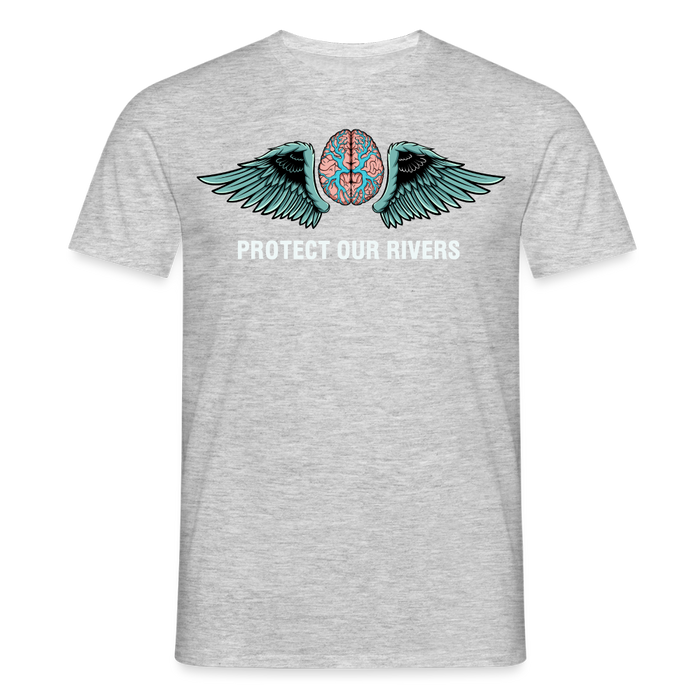 Protect our rivers T-Shirt - heather grey