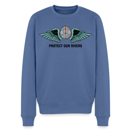 Men’s Premium Sweatshirt Protect our rivers - stone blue