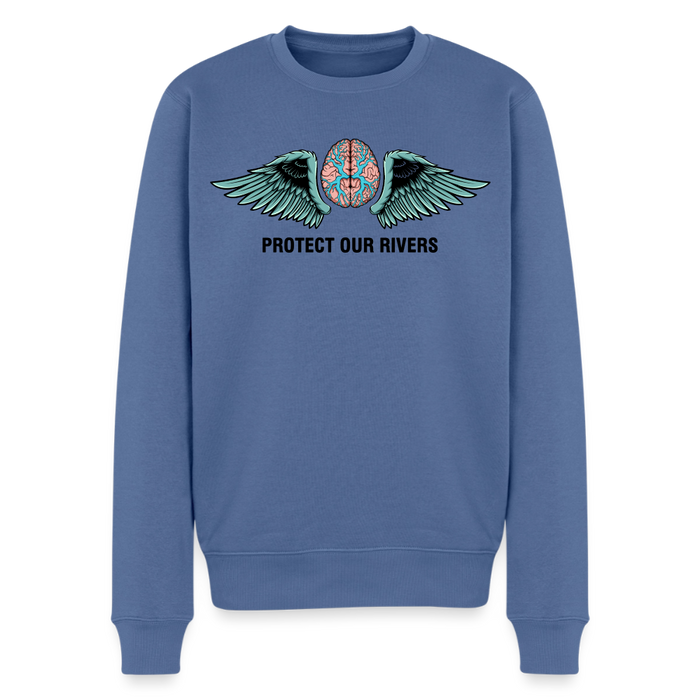 Men’s Premium Sweatshirt Protect our rivers - stone blue