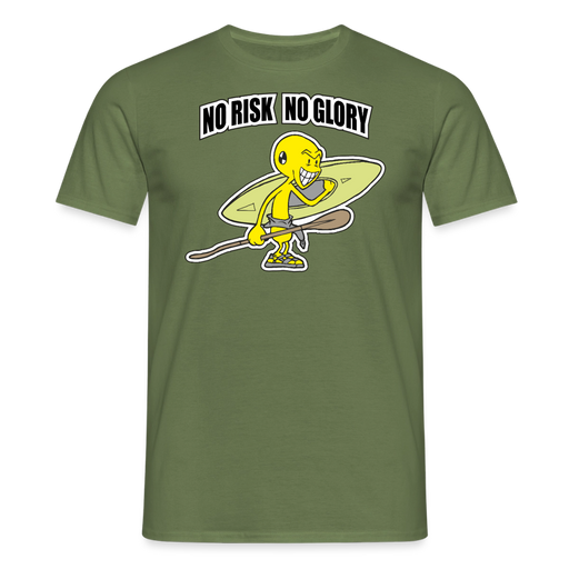 No risk no glory T-Shirt - military green
