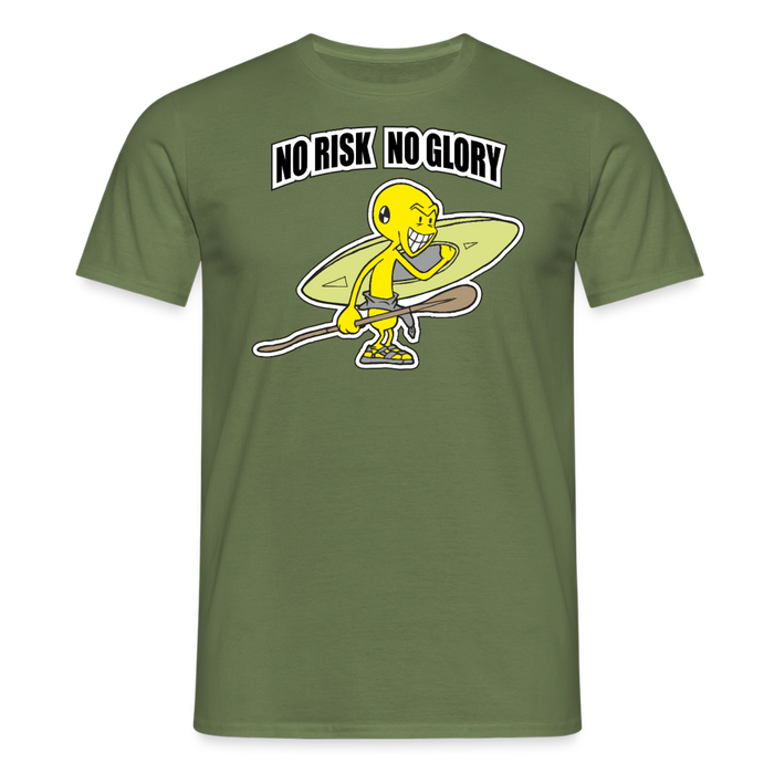 No risk no glory T-Shirt - military green