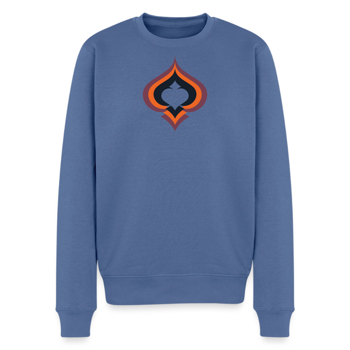 Logo  Pullover - Taubenblau