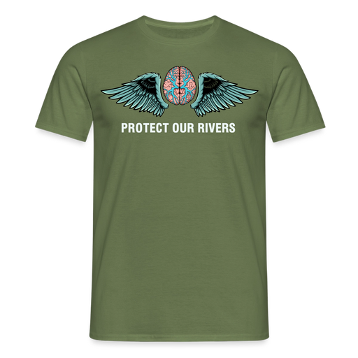 Protect our rivers T-Shirt - military green