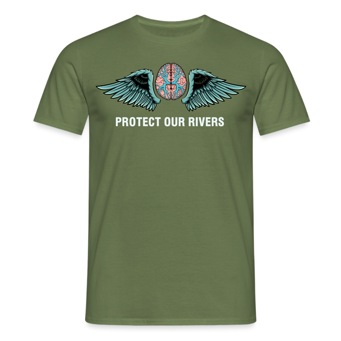 Protect our rivers T-Shirt - military green